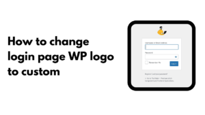 How to change wordpress login page logo with code